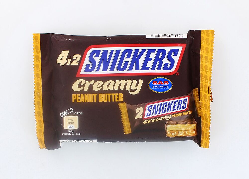 Շոկոլադե բատոն «Snickers Creamy» 4*146գ