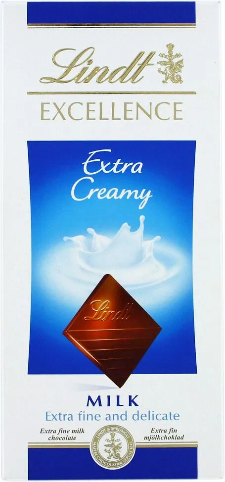 Шоколадная плитка, молочная "Lindt Excellence" 100г  