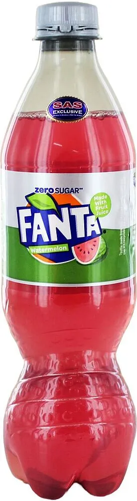 Զովացուցիչ գազավորված ըմպելիք ձմերուկի «Fanta Zero» 0.5լ 
