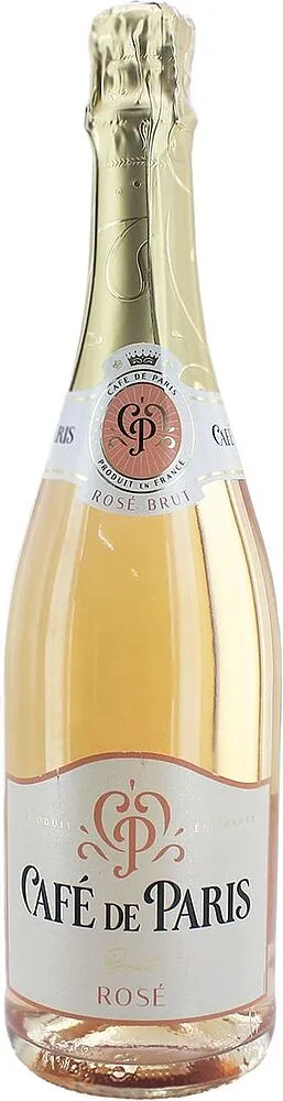 Sparkling wine "Cafe de Paris Brut Rose"  0.75l