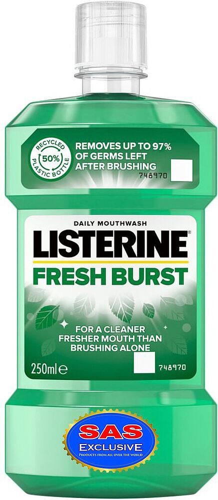 Ополаскиватель для полости рта "Listerine Fresh burst" 250мл 