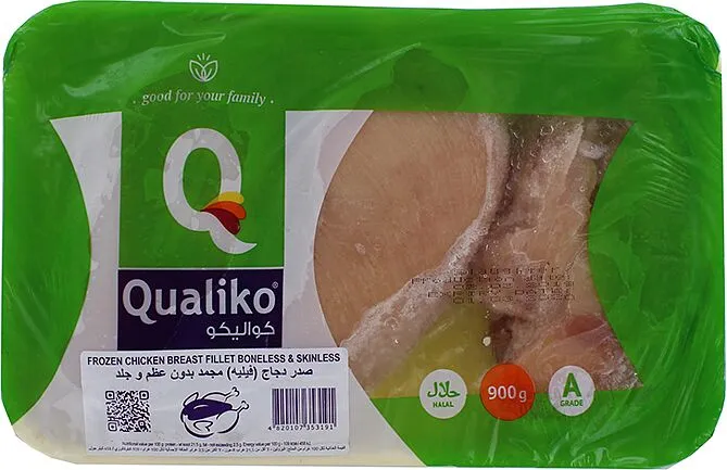 Куриная грудка "Qualiko" 900г 