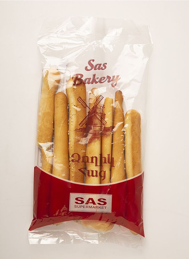 Хлебные палочки белыe "SAS Bakery" 80г