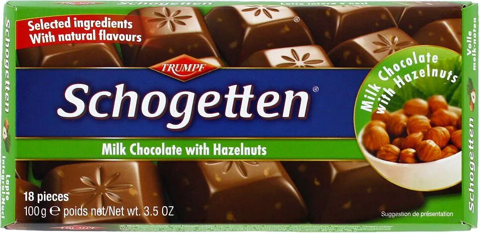 Chocolate bar with hazelnut "Schogetten" 100g 