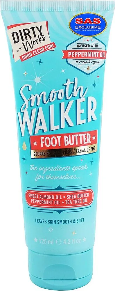 Feet cream-butter "Dirty Works Smooth Walker" 125ml
