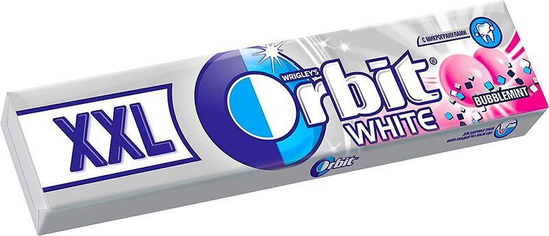 Chewing gum "Orbit White XXL" 20.4g Bubblemint