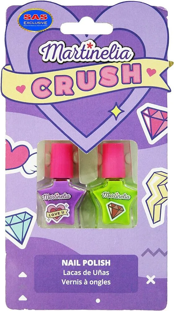 Kids nail polish "Martinelia" 2 pcs
