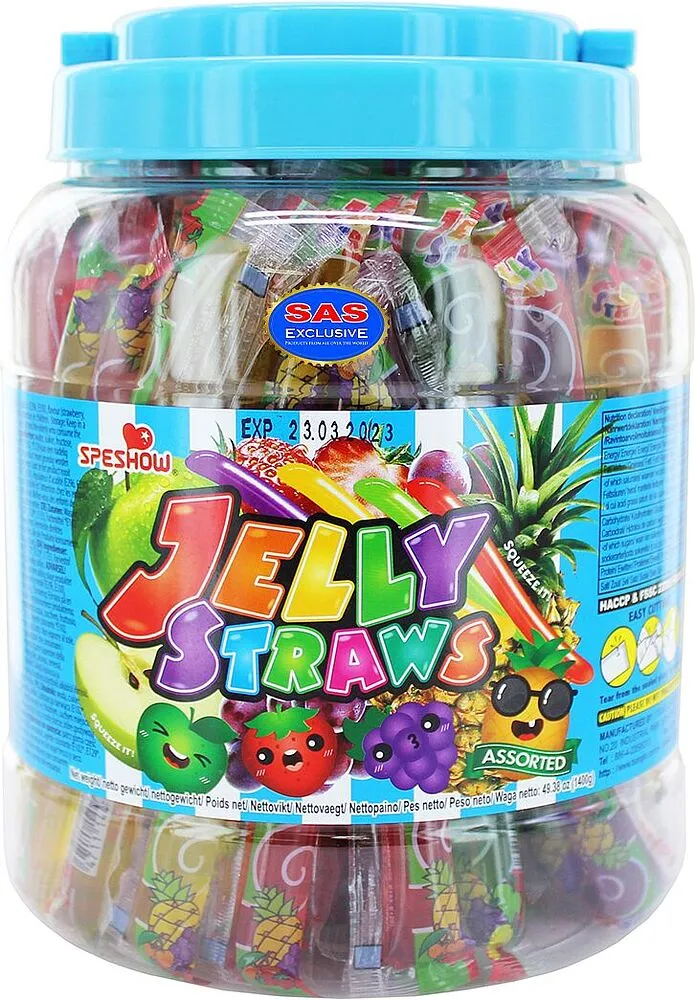 Jelly straws "Speshow" 1400g
