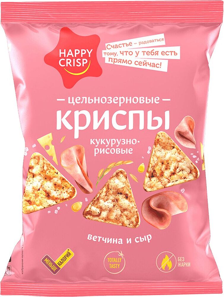 Чипсы "Happy Crisp" 50г Ветчина и Сыр