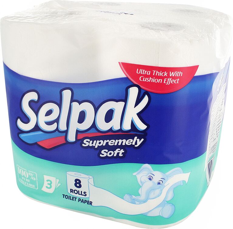 Toilet paper "Selpak Super Soft"  8 pcs