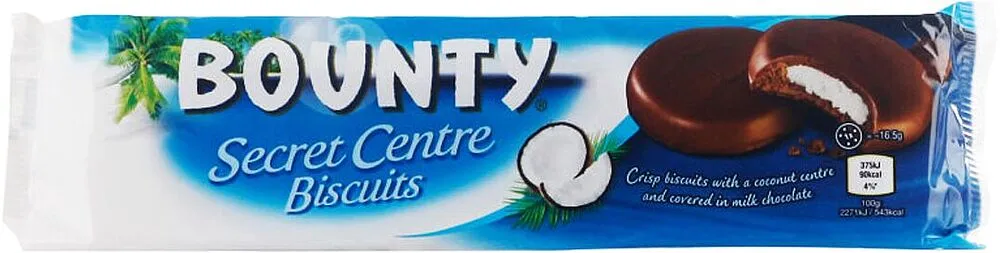 Печенье с кокосовой начинкой "Bounty" 132г