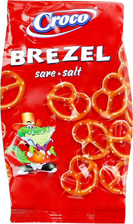 Salted pretzels "Croco" 80g 