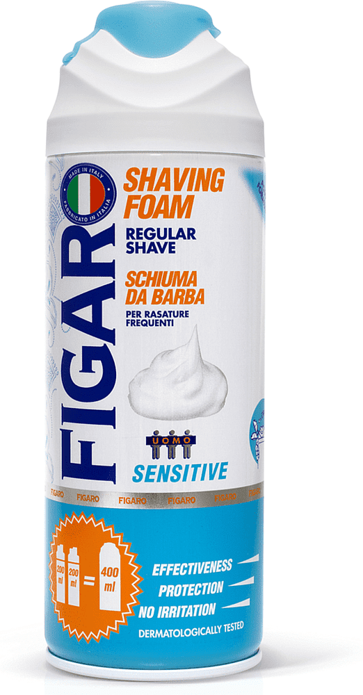 Սափրվելու փրփուր «Figaro Sensitive» 400մլ

