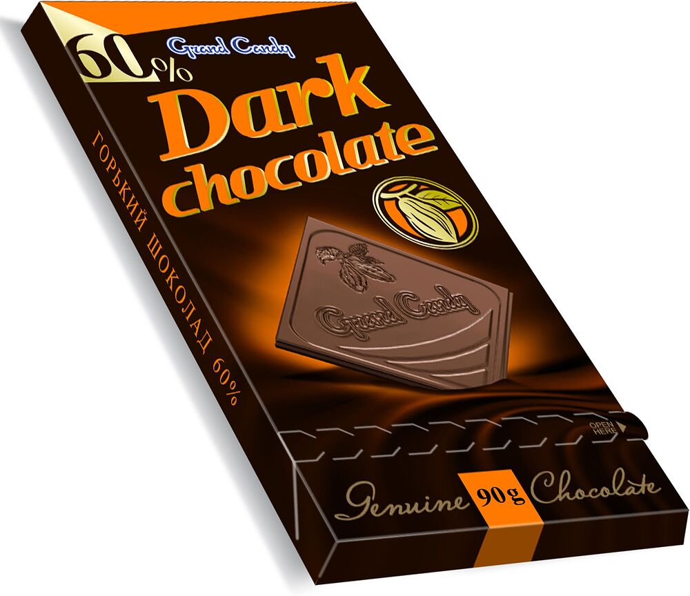 Dark chocolate bar "Grand Candy" 90g 