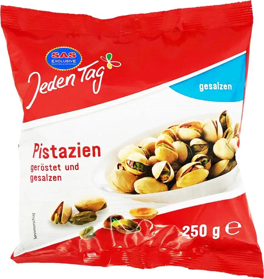 Salty pistachios "Jeden Tag" 250g