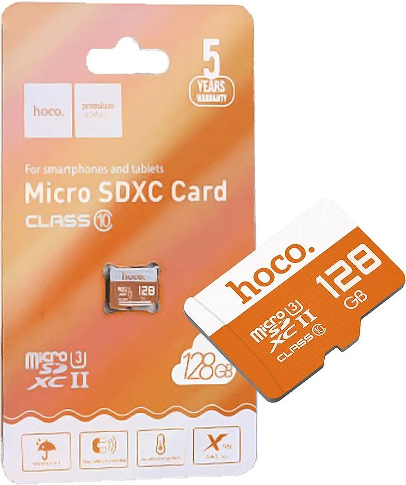 Հիշողության քարտ «Hoco Micro SD 128Gb Class 10»
