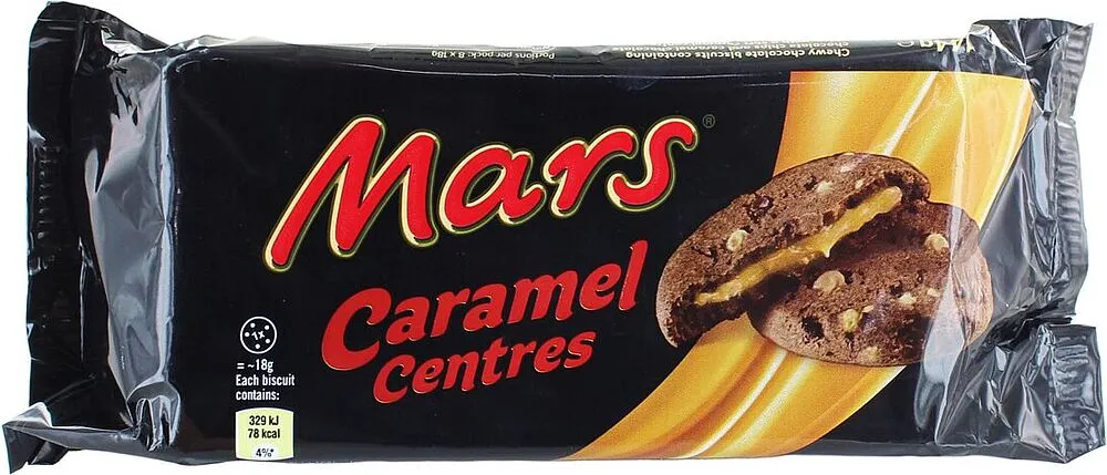 Թխվածքաբլիթ կարամելային միջուկով «Mars» 144գ