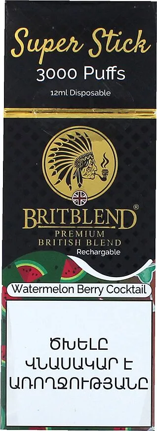 Էլեկտրական ծխախոտ «BritBlend» 3000 ծուխ, Ձմերուկ և հատապտուղներ


 