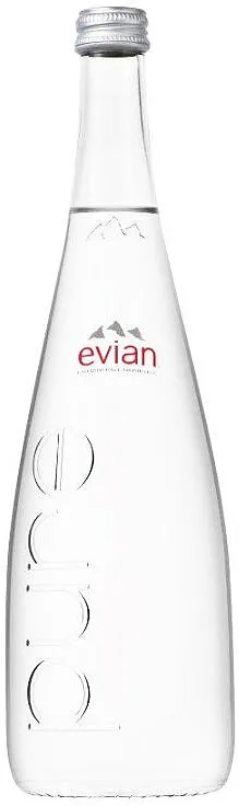 Вода родниковая "Evian" 0.75л