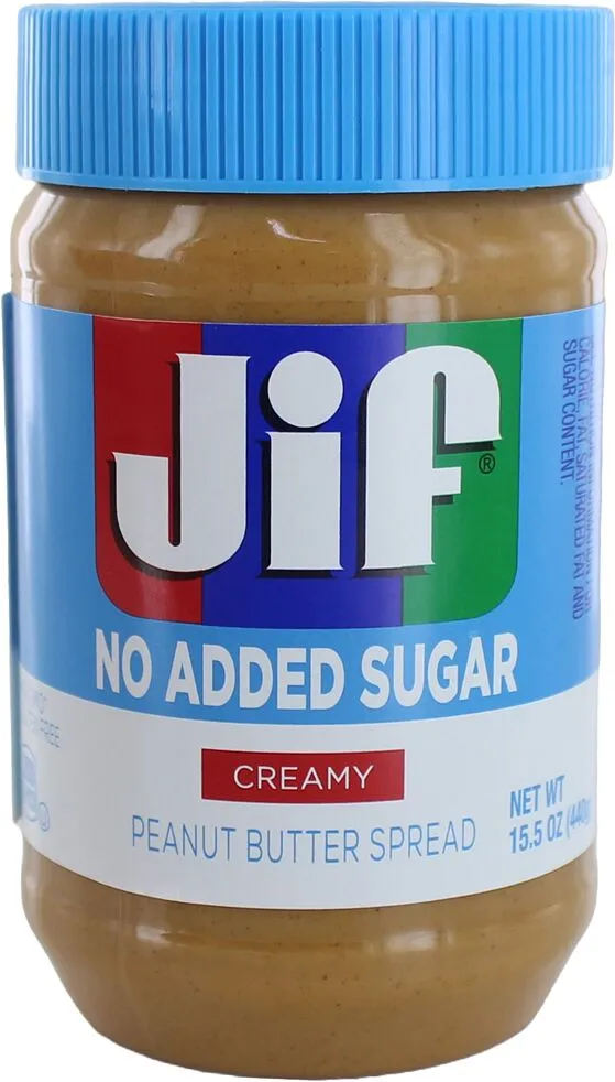 Peanut cream with no sugar "JIF" 440g
