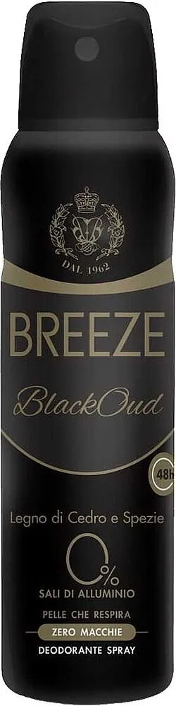 Дезодорант аэрозольный ''Breeze Men Black Oud'' 150мл
