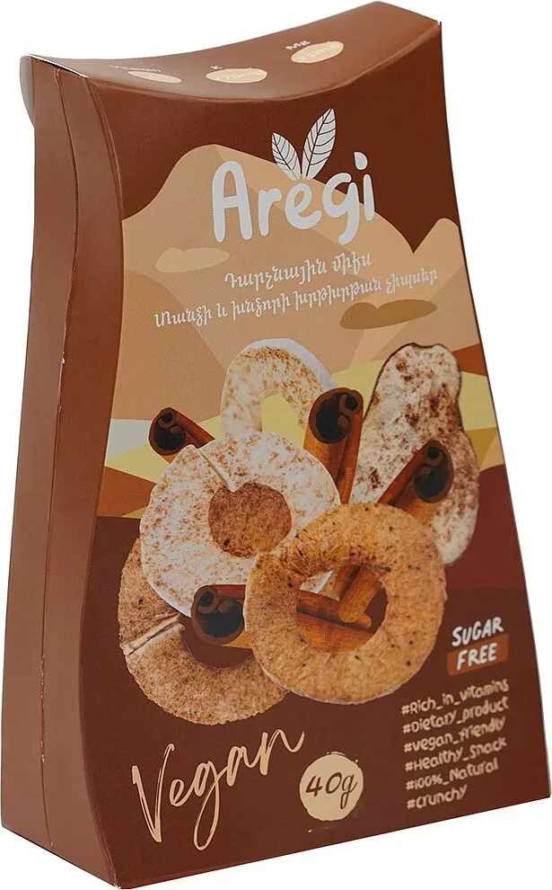 Чипсы "Aregi" 40г Яблоко и Груша