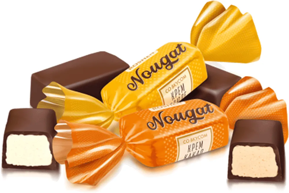 Chocolate candies "Roshen Nougat"   