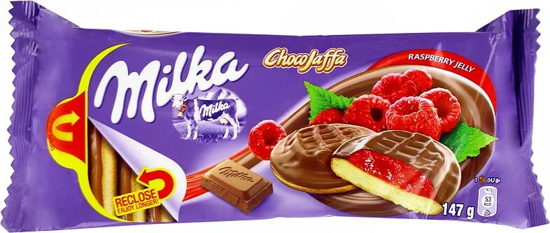 Cookies with raspberry jelly "Milka Choco Jaffa" 147g