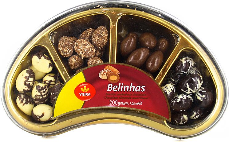 Շոկոլադե դրաժե նուշով «Vieira Belinhas» 200գ