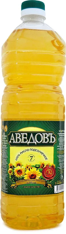 Масло подсолнечное "Аведовъ" 2л