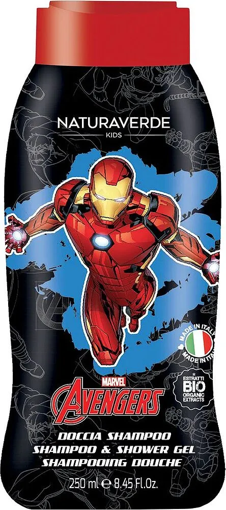 Baby shampoo-shower gel "Naturaverde Bio Avengers" 250ml
