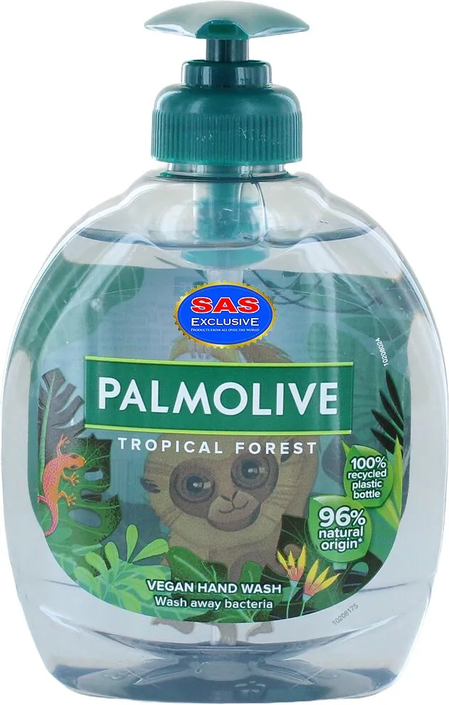 Жидкое мыло антибактериальное "Palmolive Tropical Forest" 300мл
