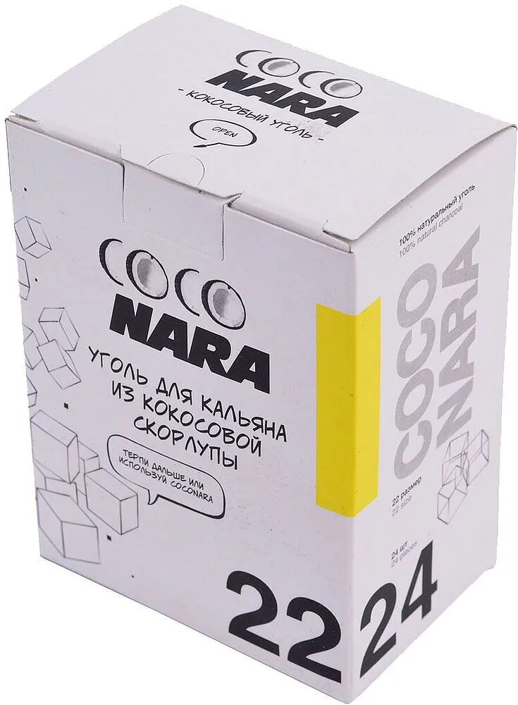 Hookah charcoal "Coco Nara" 24 pcs
