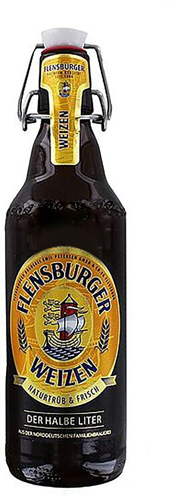 Пиво "Flensburger Weizen" 0.5л