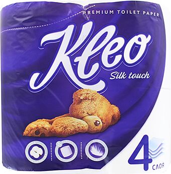 Туалетная бумага "Kleo" 4 шт