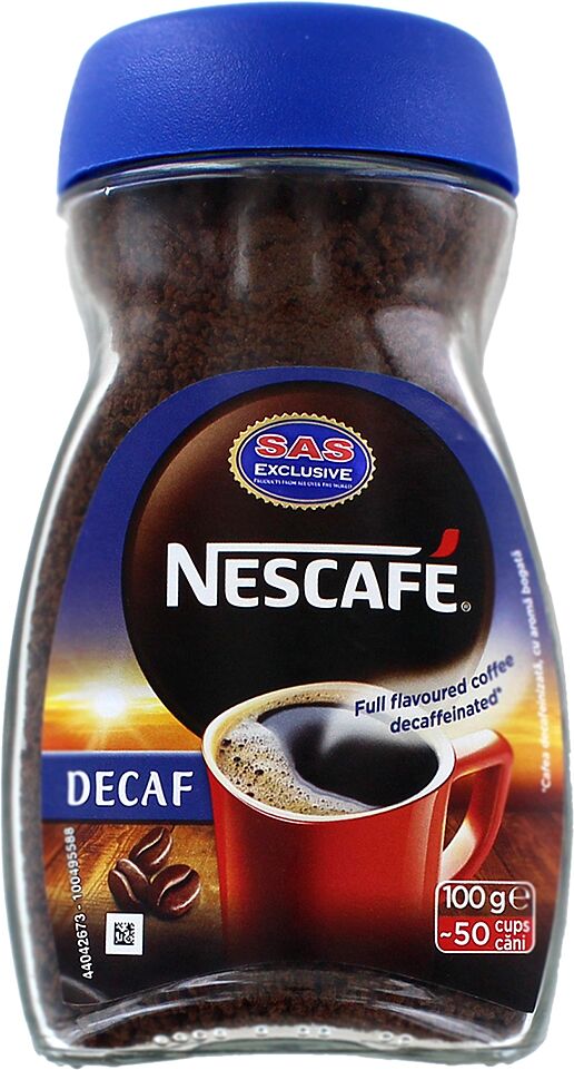 Սուրճ լուծվող «Nescafe Decaf» 95գ