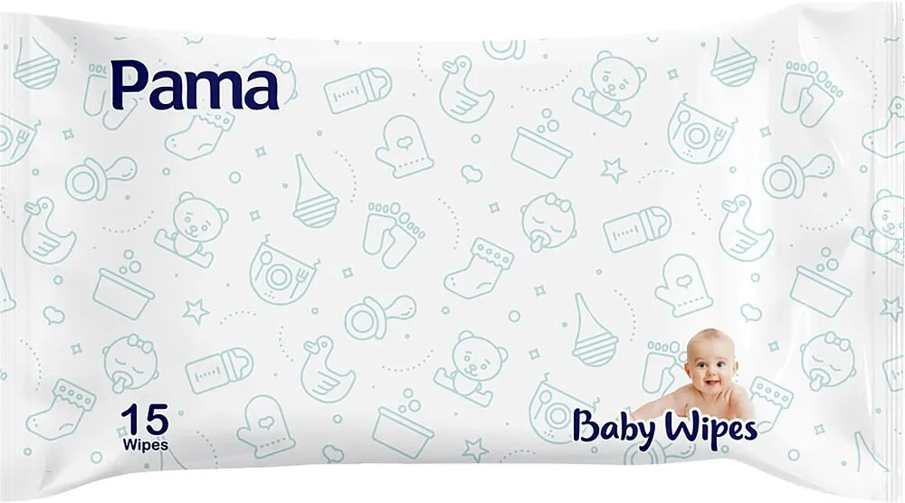 Baby wet wipes "Pama" 15 pcs
