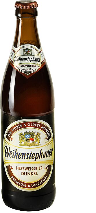Beer "Weihenstephaner Hefeweissbier Dunkel" 0.5l