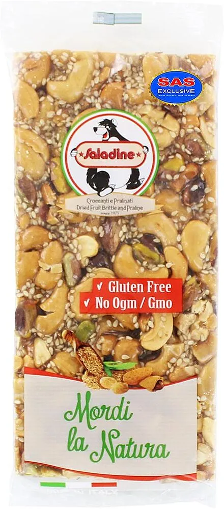 Козинак из кунжута, кешью и фисташек "Saladine" 150г
