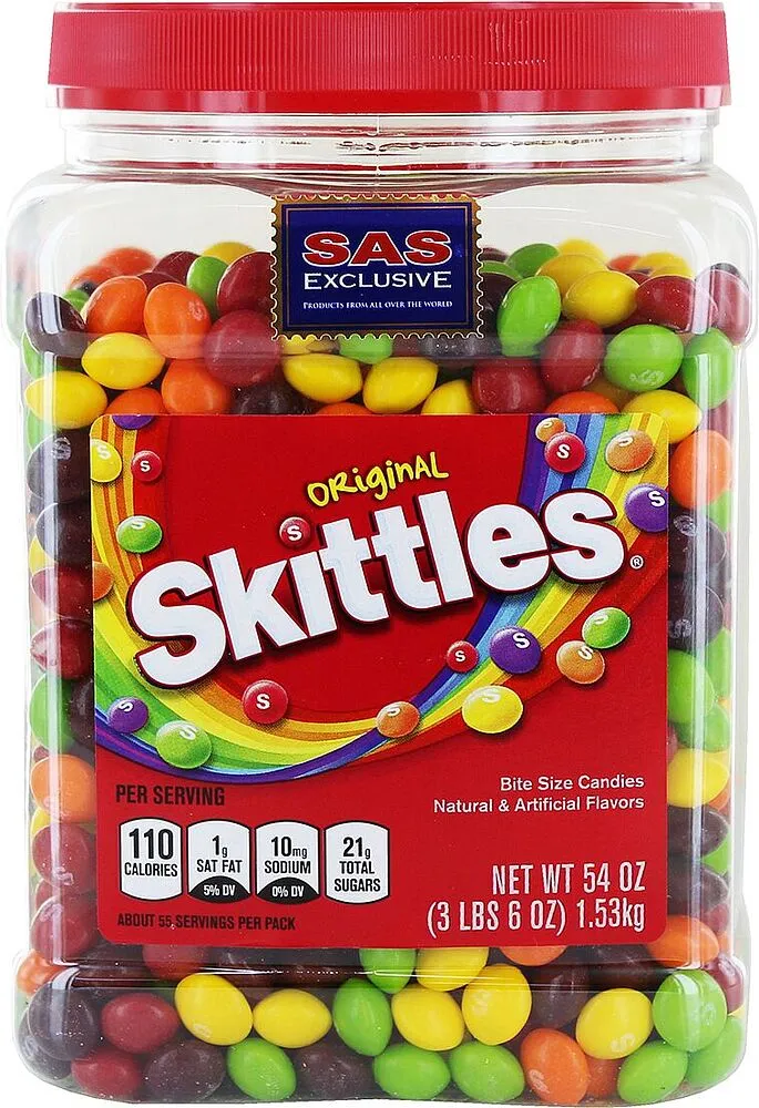 Dragee "Skittles" 1.53kg