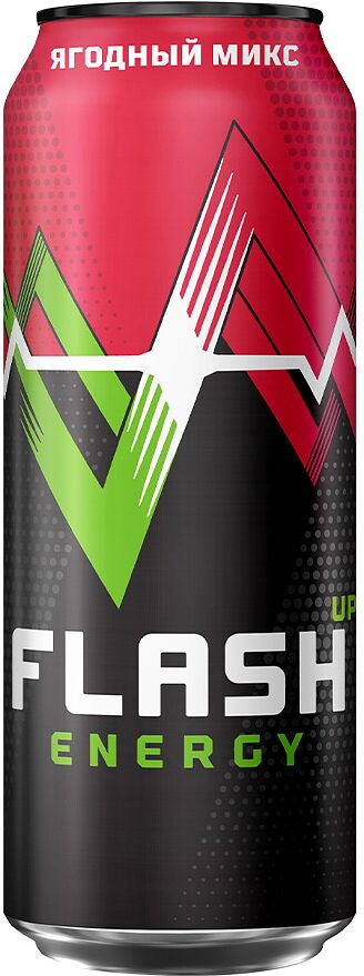 Энергетический газированный напиток "Flash Up" 0.45л Ягоды
