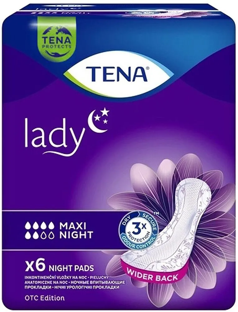 Прокладки "Tena Lady Maxi Night" 6 шт