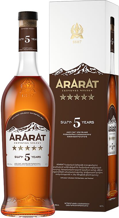 Cognac "Ararat 5*" 0.7l