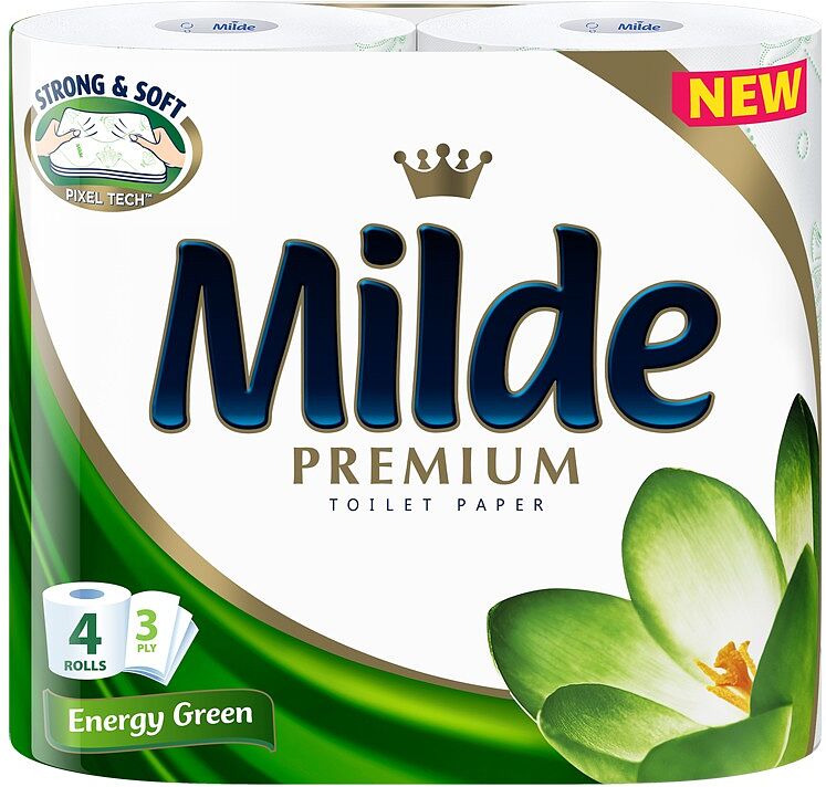 Զուգարանի թուղթ «Milde Premium Energy Green»  4 հատ