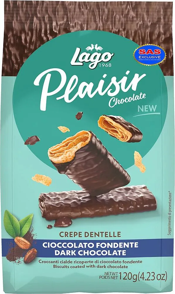 Бисквит в шоколаде "Lago Plaisir" 120г