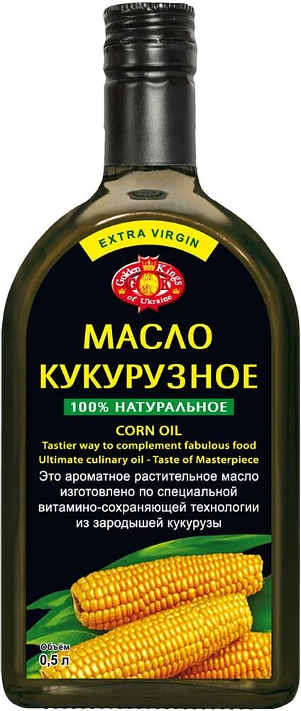 Масло кукурузное "Golden Kings Extra Virgin" 0.5л