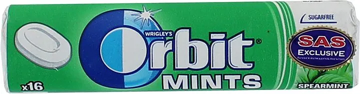 Леденцы "Orbit Mints" 28г Нежная мята