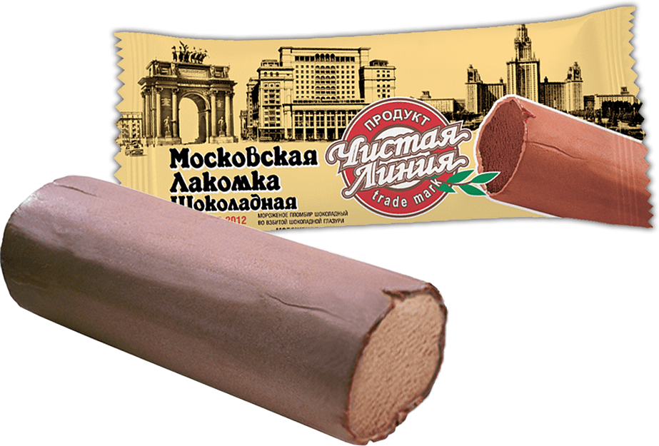 Պաղպաղակ շոկոլադե «Чистая Линия Московская Лакомка» 80գ 	