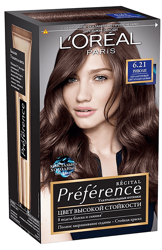 Hair dye "L'Oreal Paris Preference" №6.21