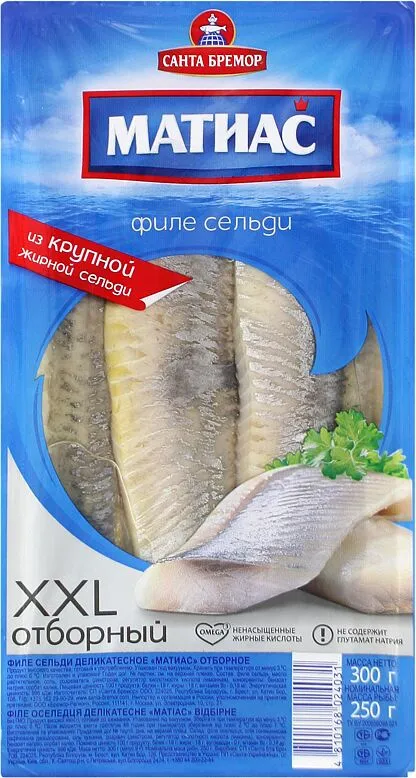 Herring fillet "Santa Bremor Matias" 300g